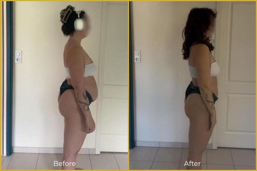 Lika's transformation - Lost 9kg eating 3 meals a day